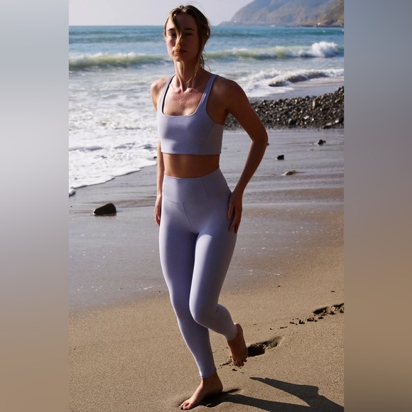 NWT Free People Never Better Square Neck Sports Bra in Platinum Lilac Purple - Picture 4 of 8